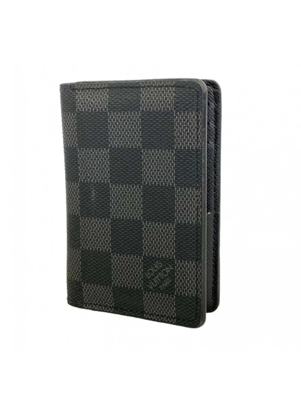 Louis Vuitton Card Case Damier Graphite Organizer de Poche Black Gray